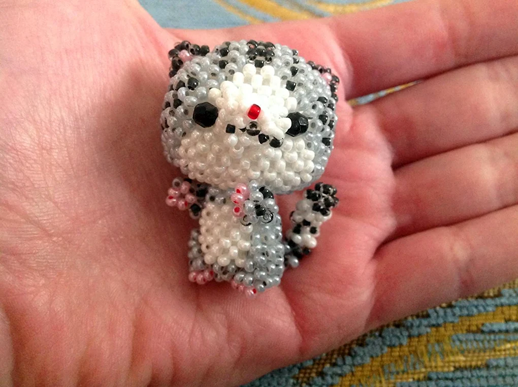 Котик из бисера