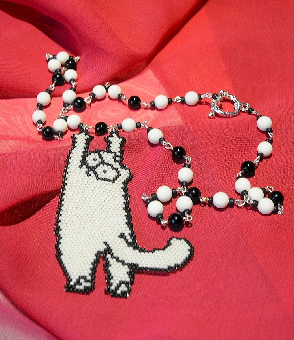 Котик из бисера