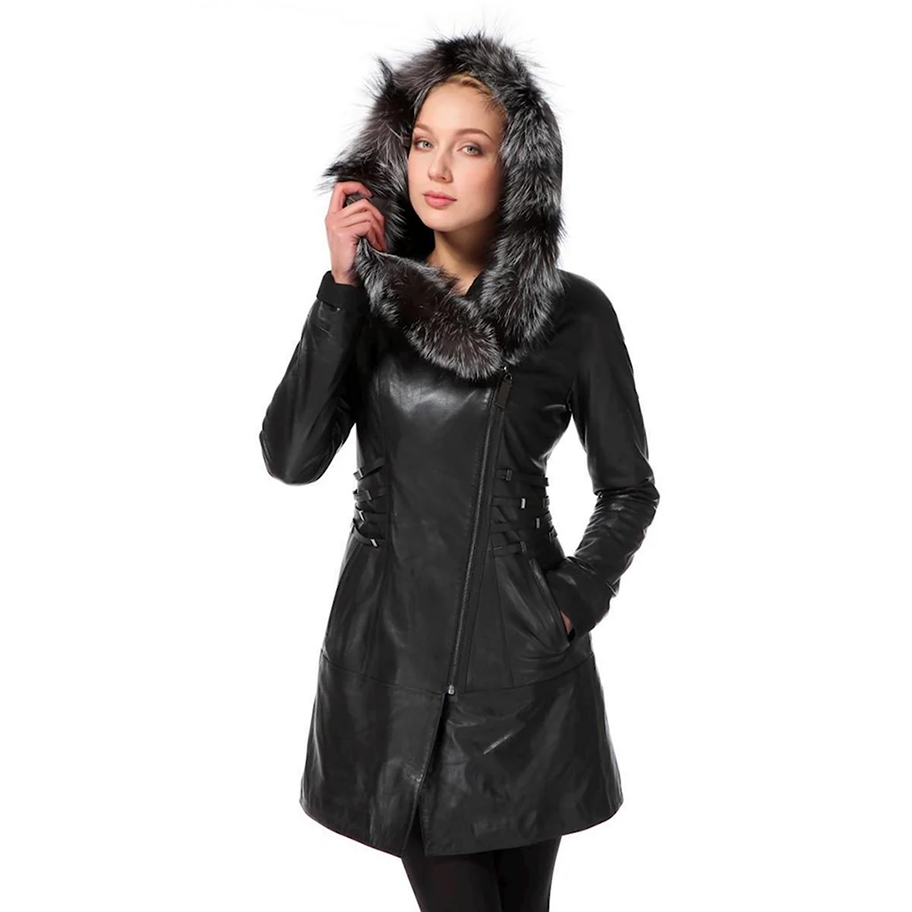 Кожаный плащ фирма la AFM Leather