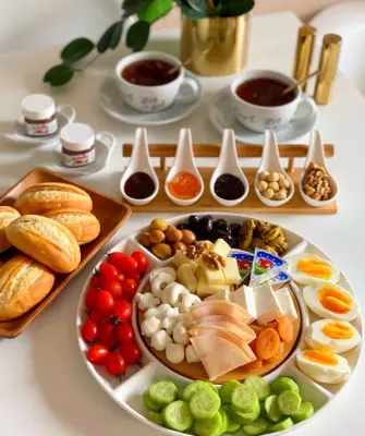Красивая сервировка еды