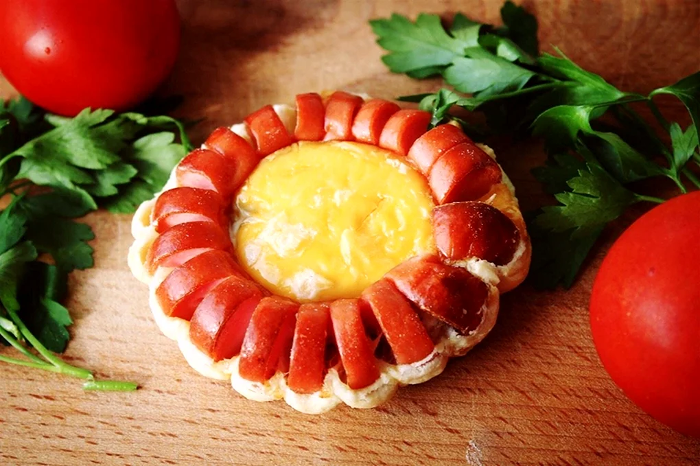 Красивые блюда из сосисок