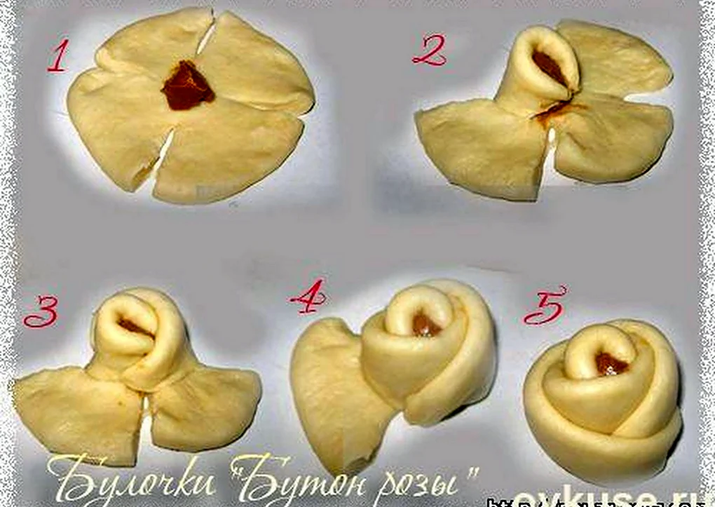 Красивые булочки из дрожжевого теста