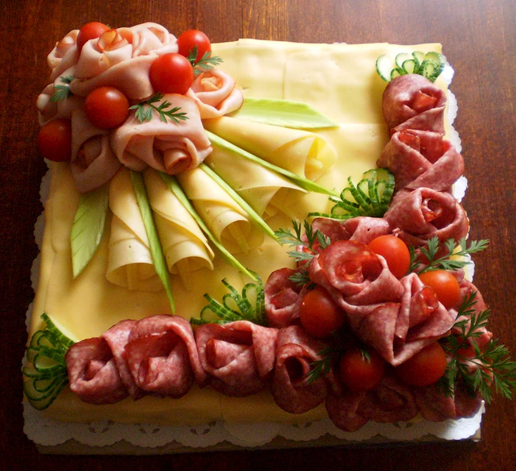 Мясной торт