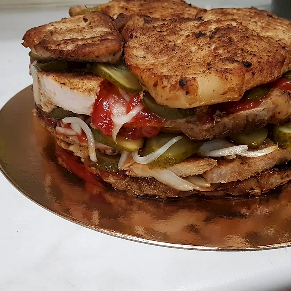 Мясной торт