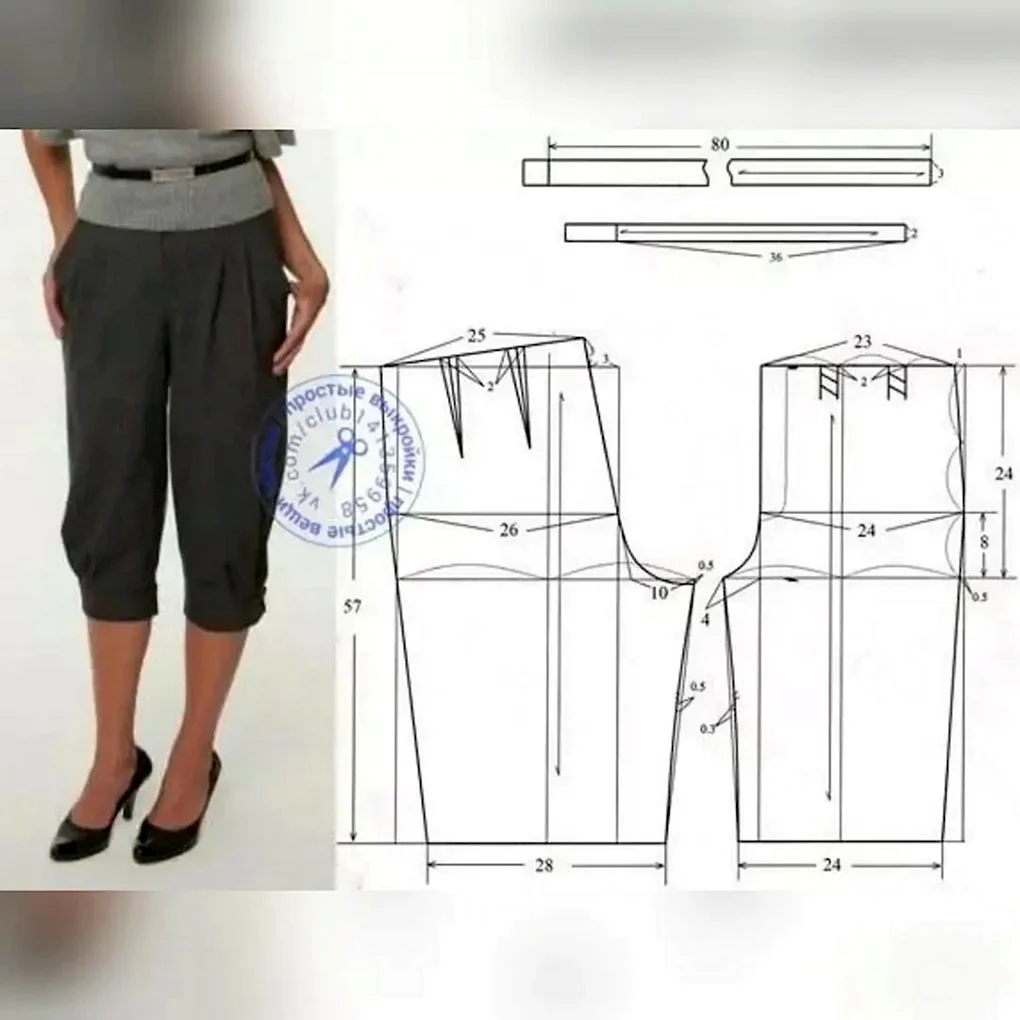 Моделирование брюк женских