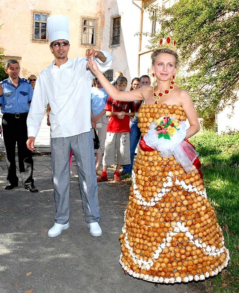 Необычные наряд на свабьбу