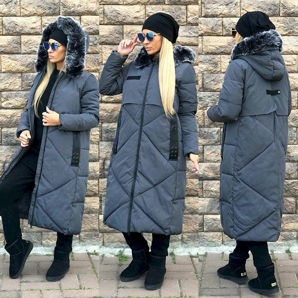 Пальто женское длинное зимнее Stylex