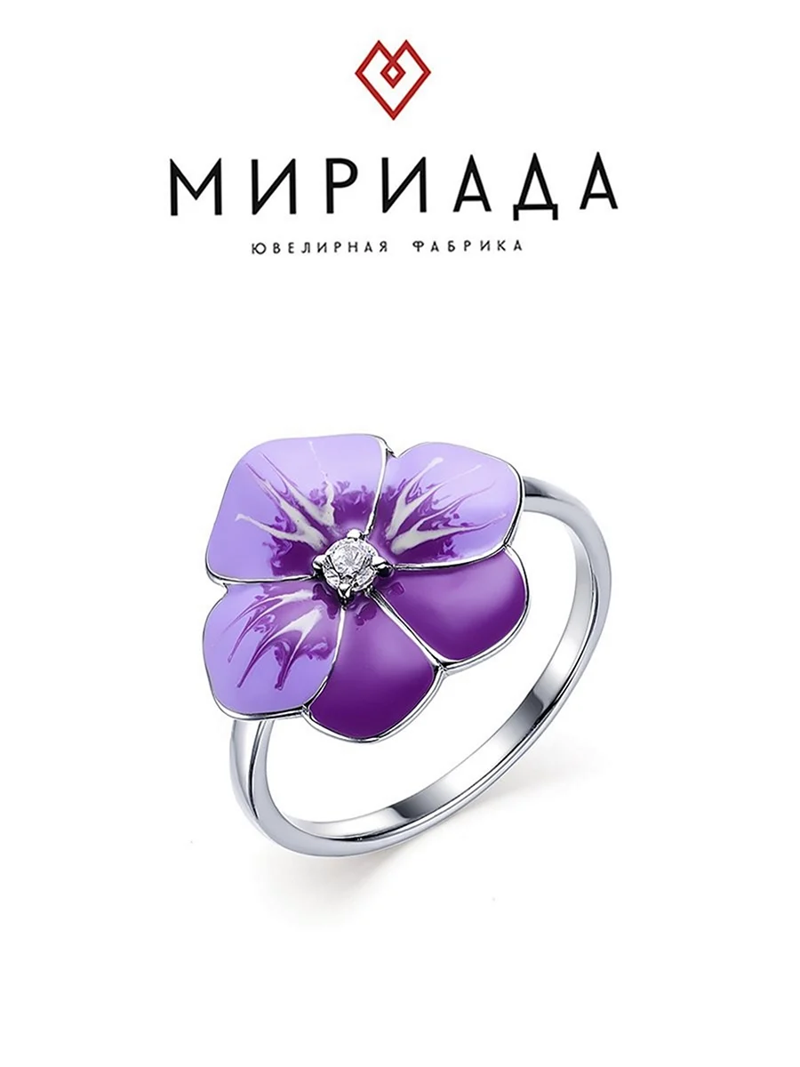 Пандора кольцо с цветочками