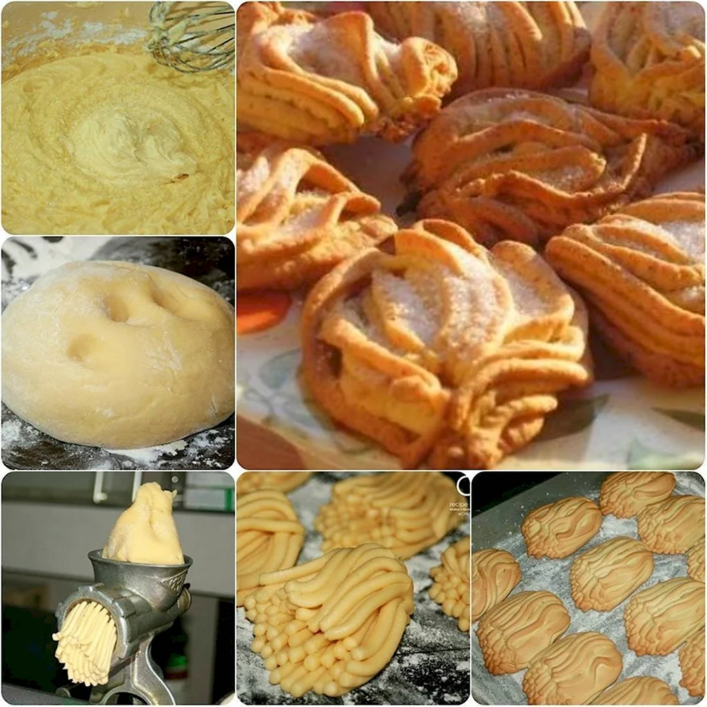 Печенье через мясорубку