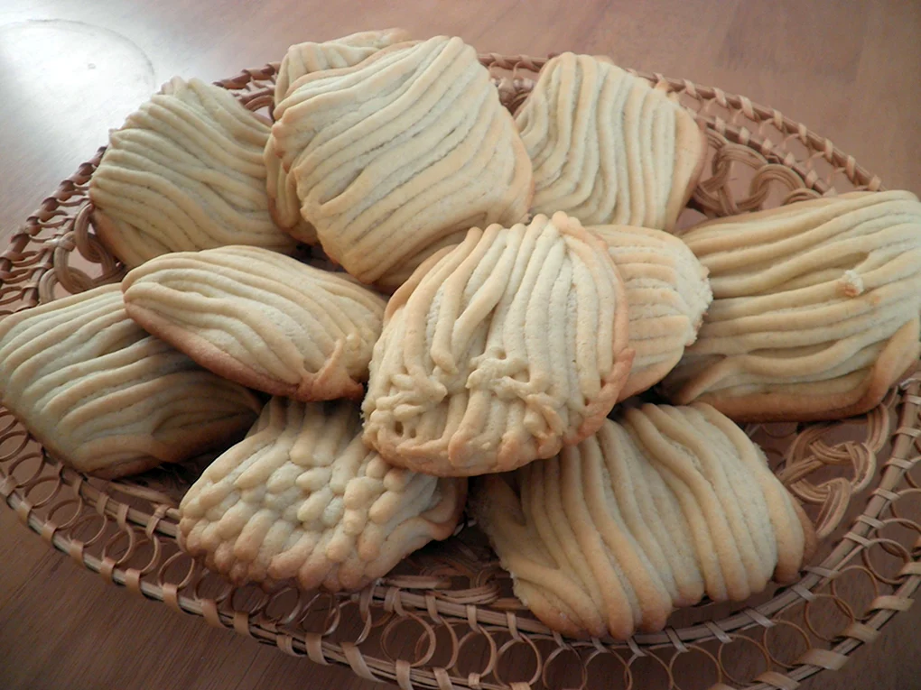 Печенье Мимоза через мясорубку