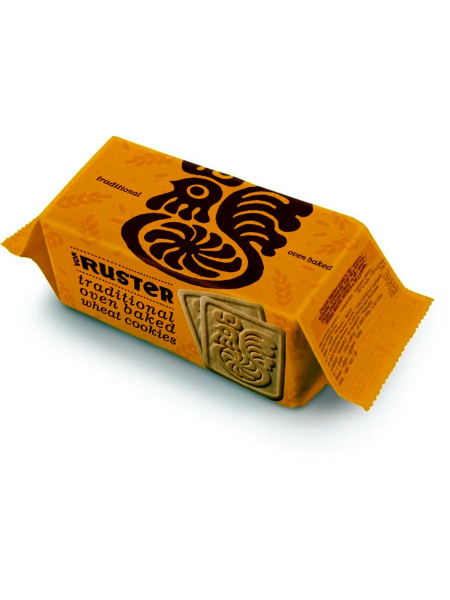 Печенье сахарное с кусочками темного шоколада von Ruster chocolate160г