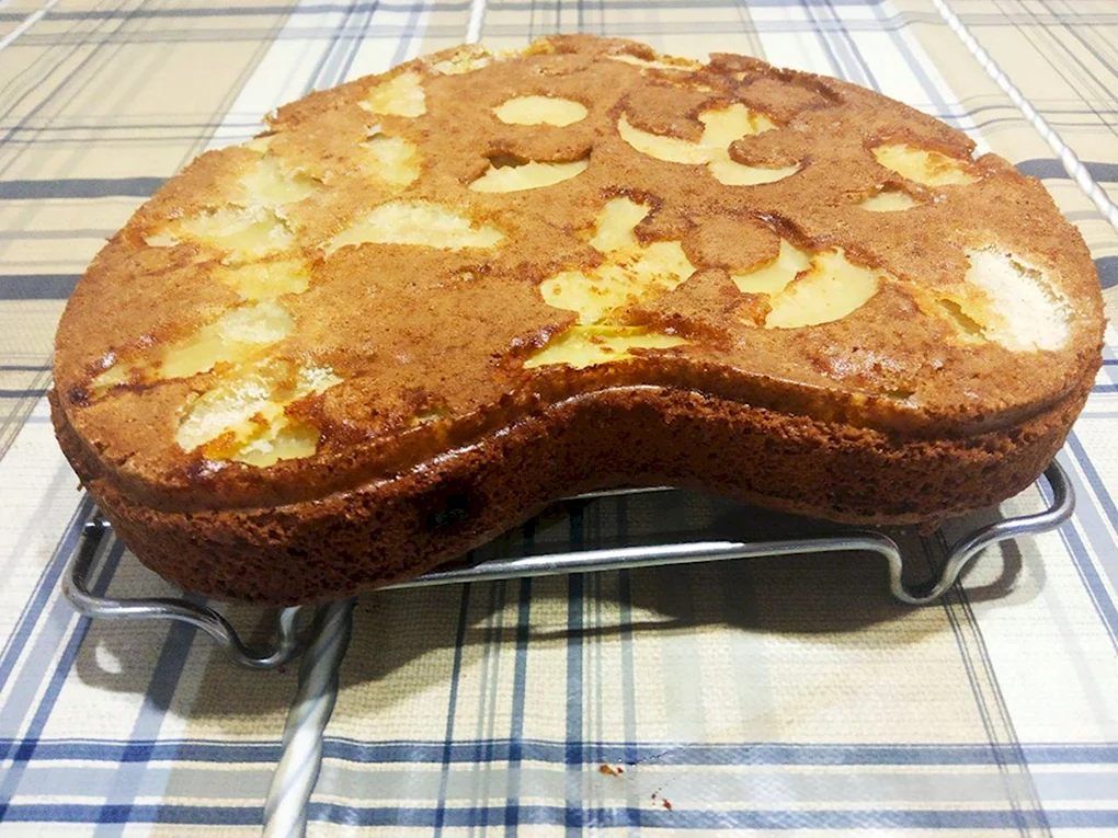 Пирог из сухарей с молоком