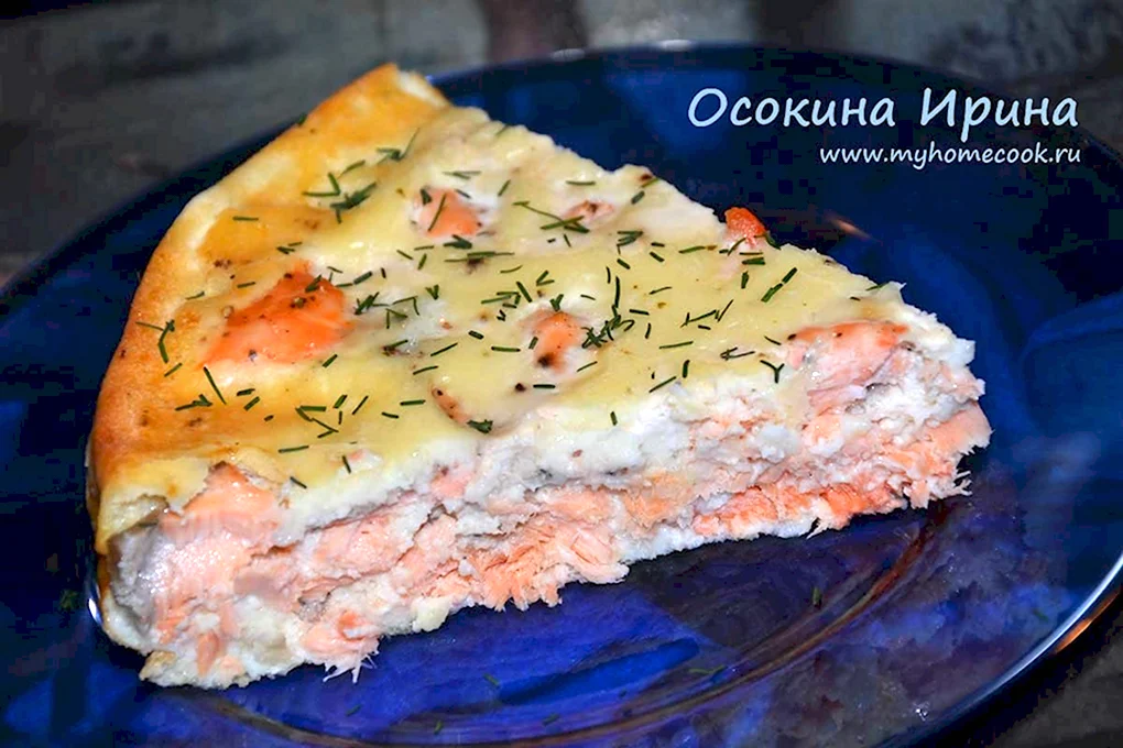 Пирог с семгой