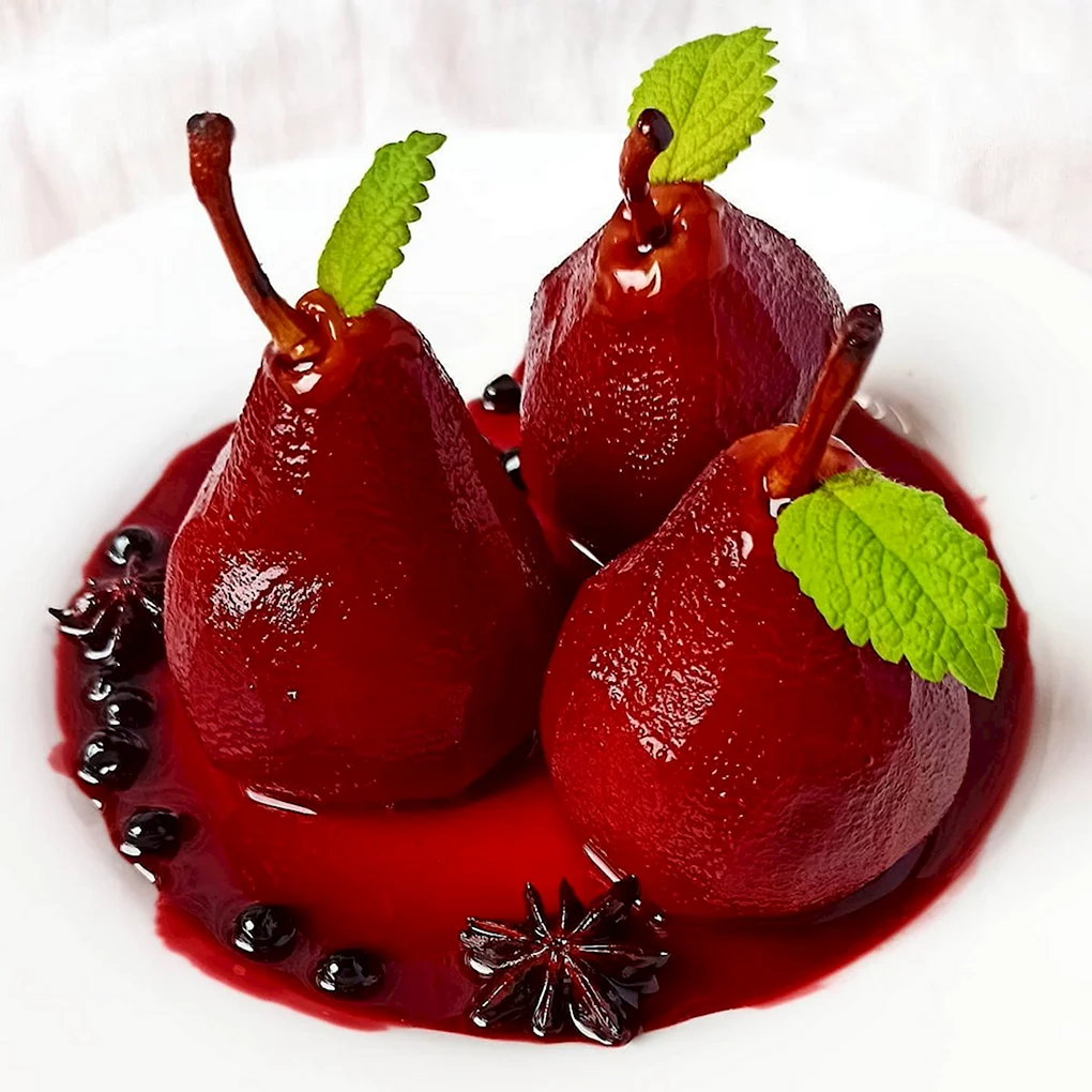 Пряная груша десерт