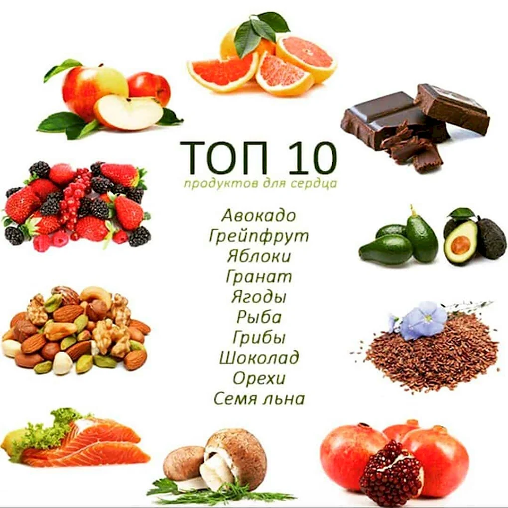 Продукты полезные для сердца