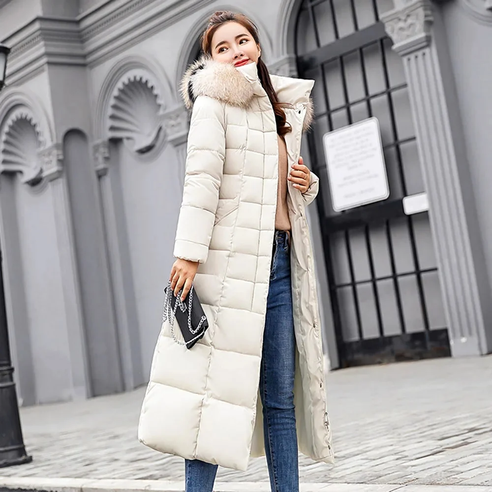 Пуховик casaco feminino длинный
