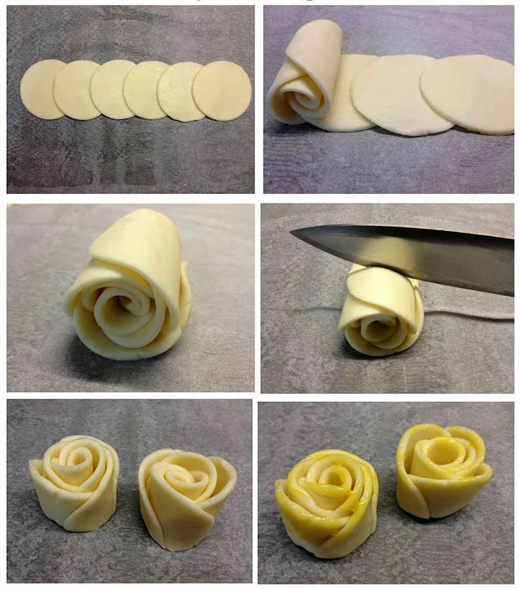 Розочки из теста