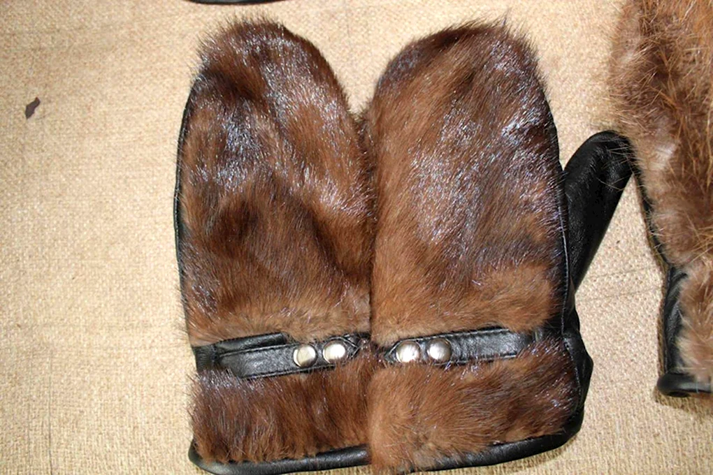 Рукавицы из бобра
