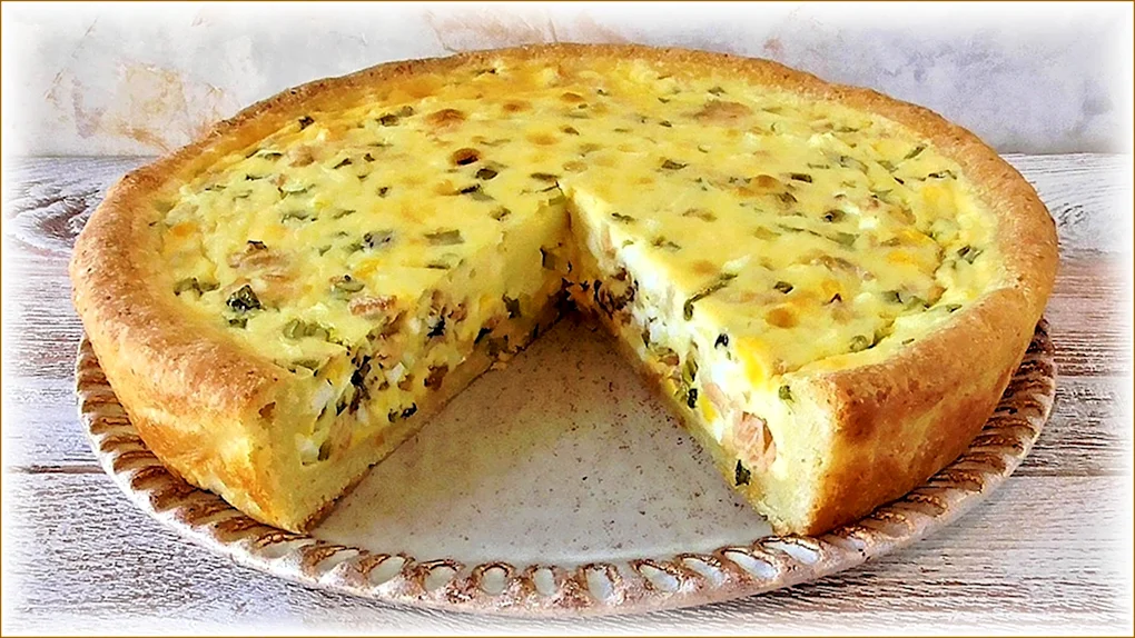 Рыбный пирог на скорую руку