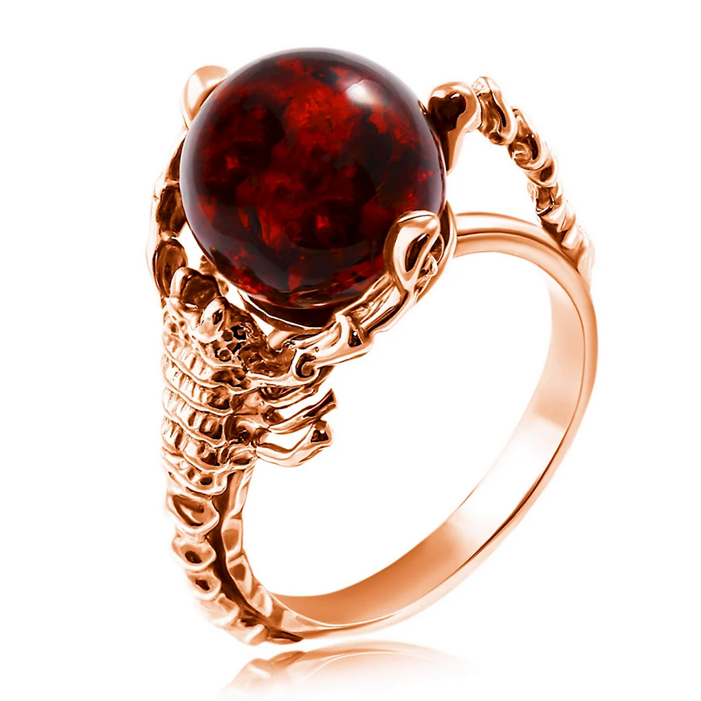 Серебряное кольцо Darvin 420042338pp с янтарем
