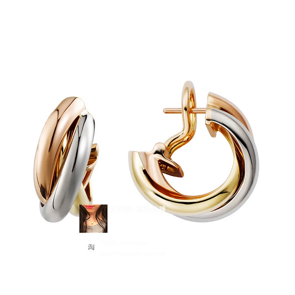 Сережки Cartier Trinity