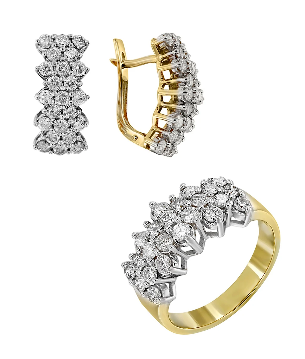 Серьга комплект Zolita 585 proba