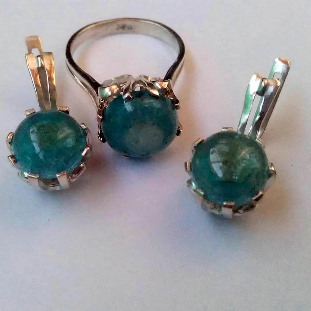 Серьги 48267 Aquamarine