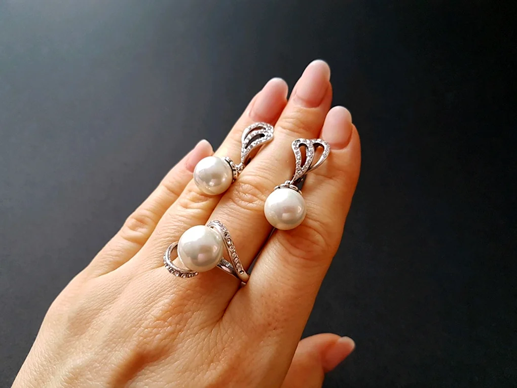 Серьги Italy Graziella 330468 с жемчугом