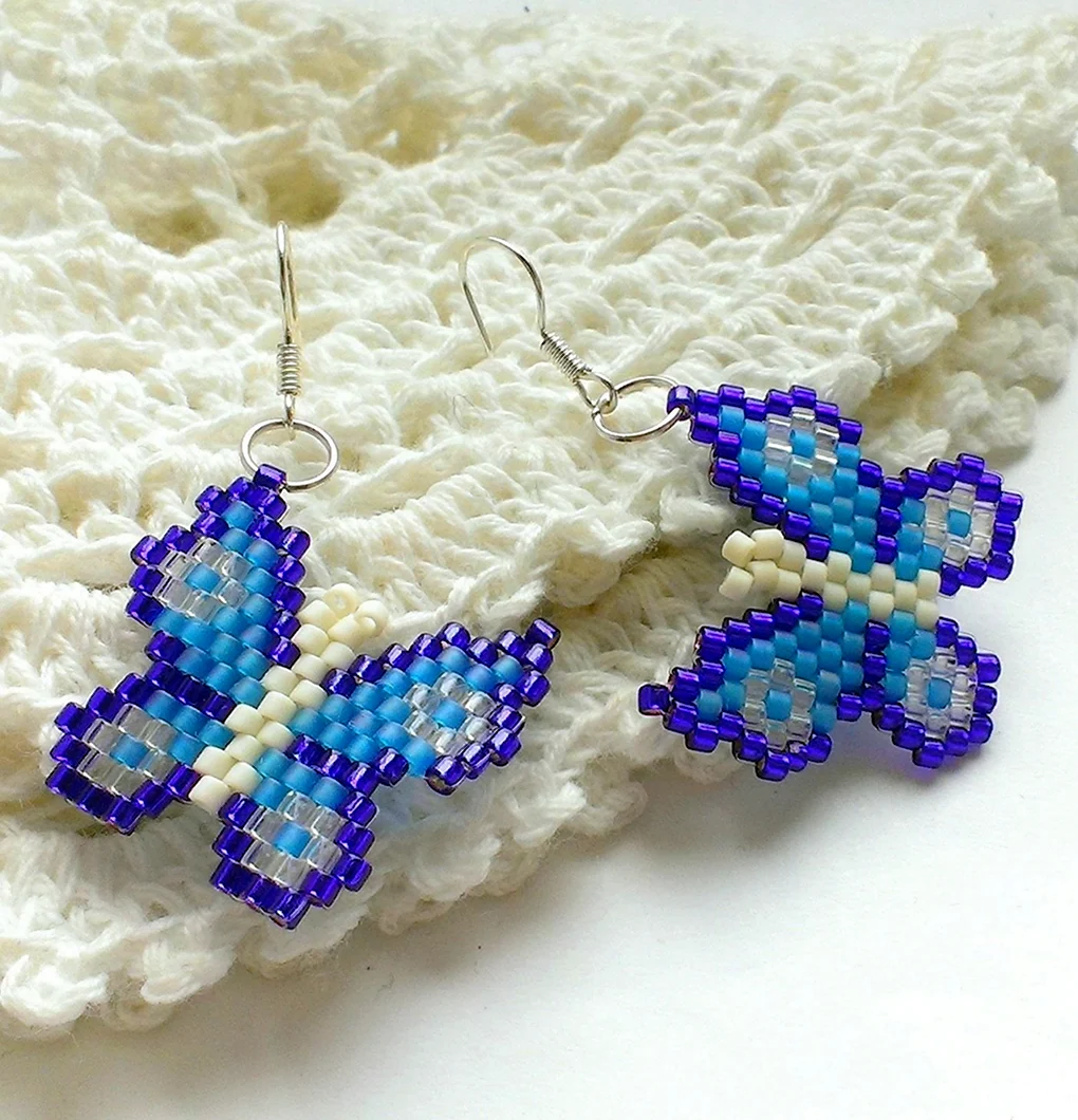 Серьги из бисера