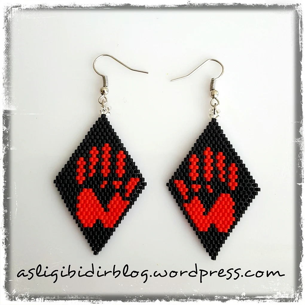 Серьги из бисера