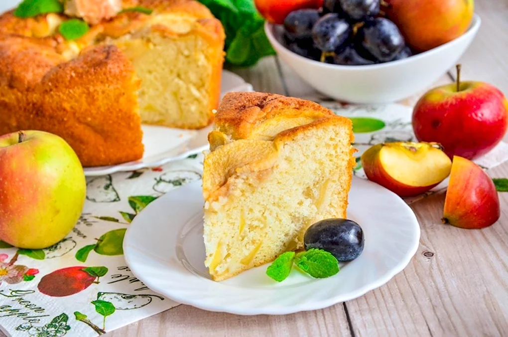 Шарлотка с дыней