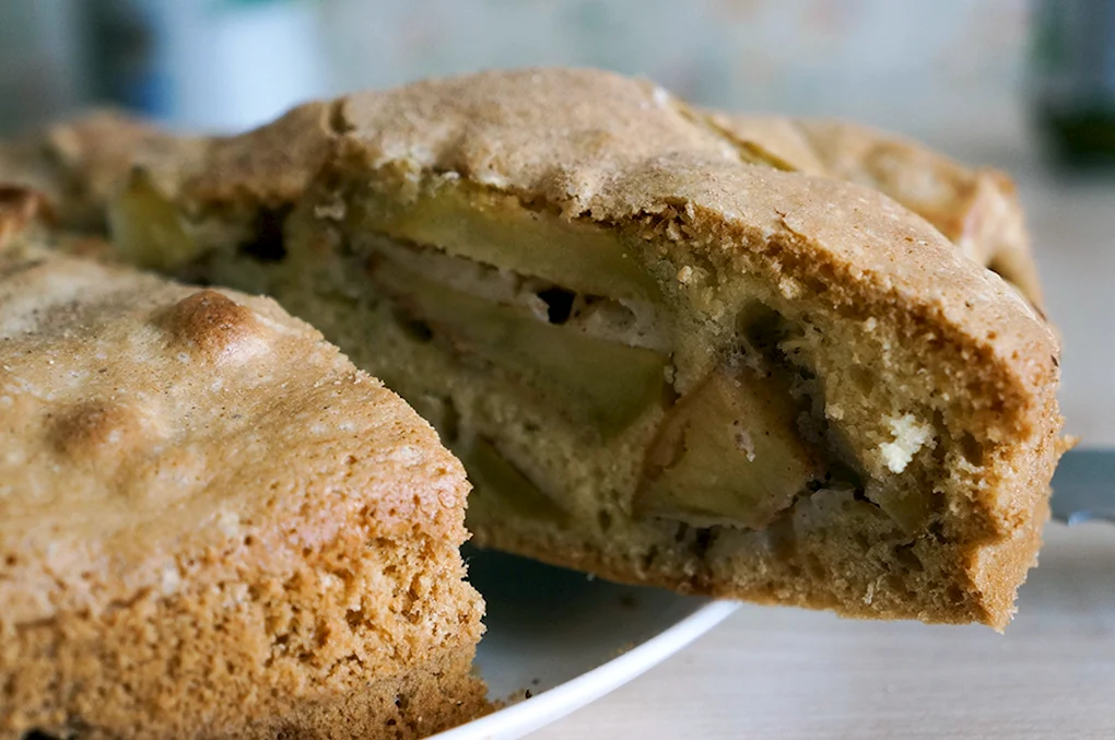 Шарлотка с хрустящей корочкой в духовке