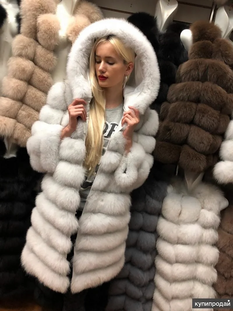 Шуба из песца
