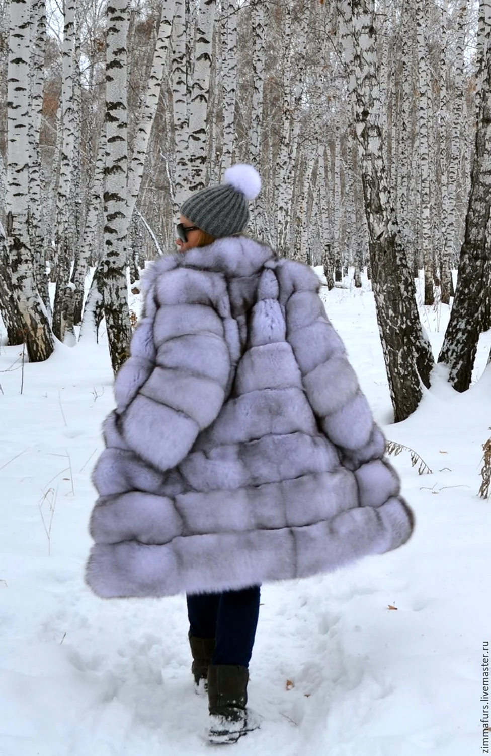 Шуба песец Снежная Королева