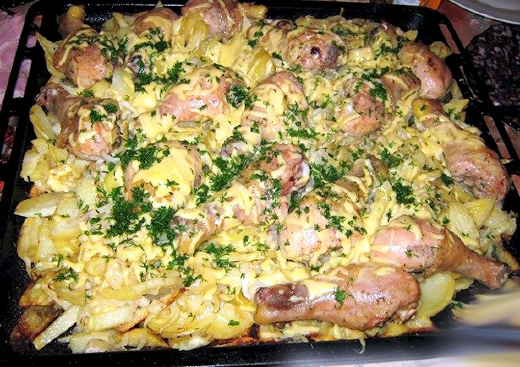 Слоеная картошка
