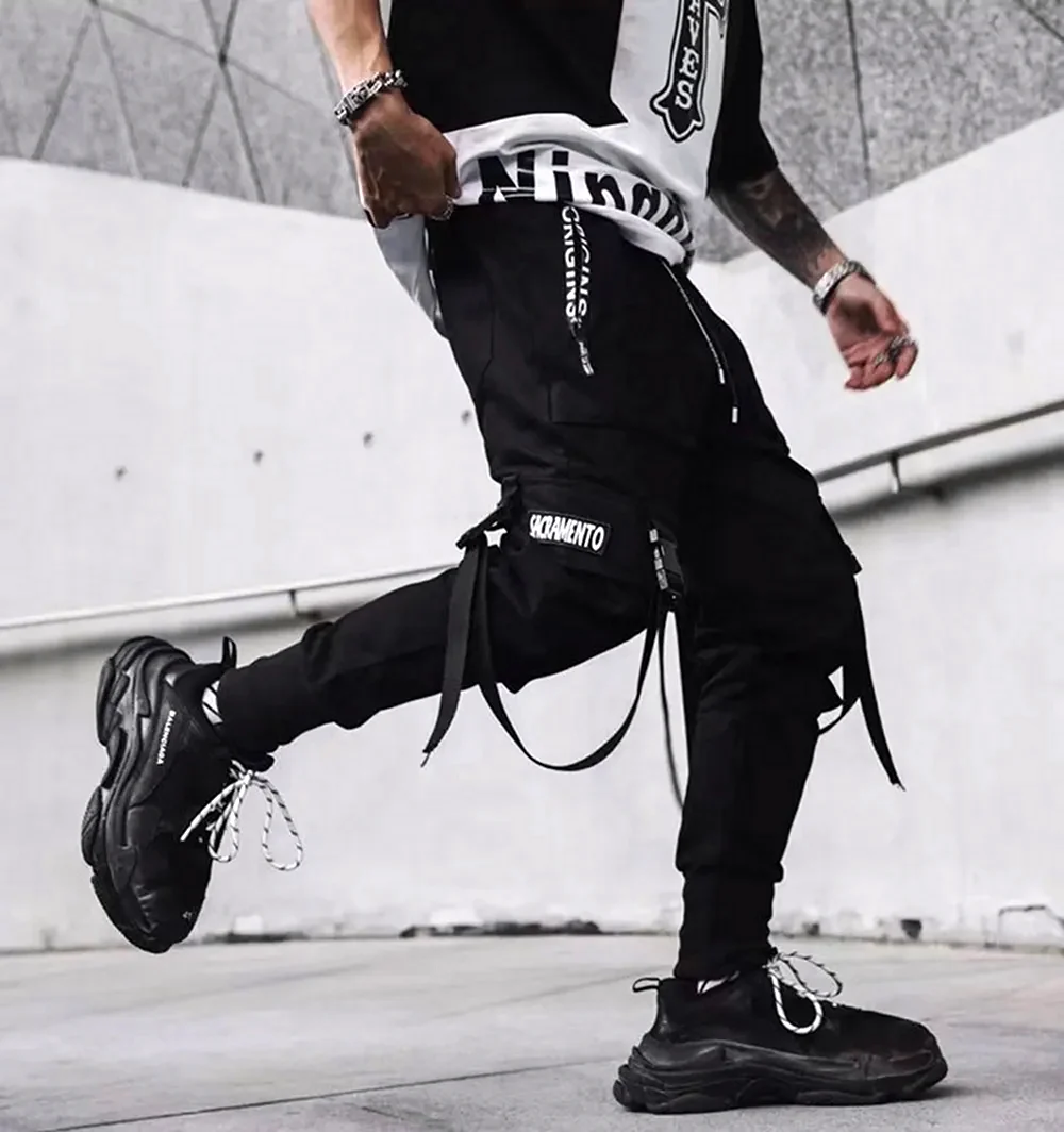 Techwear штаны киберпанк
