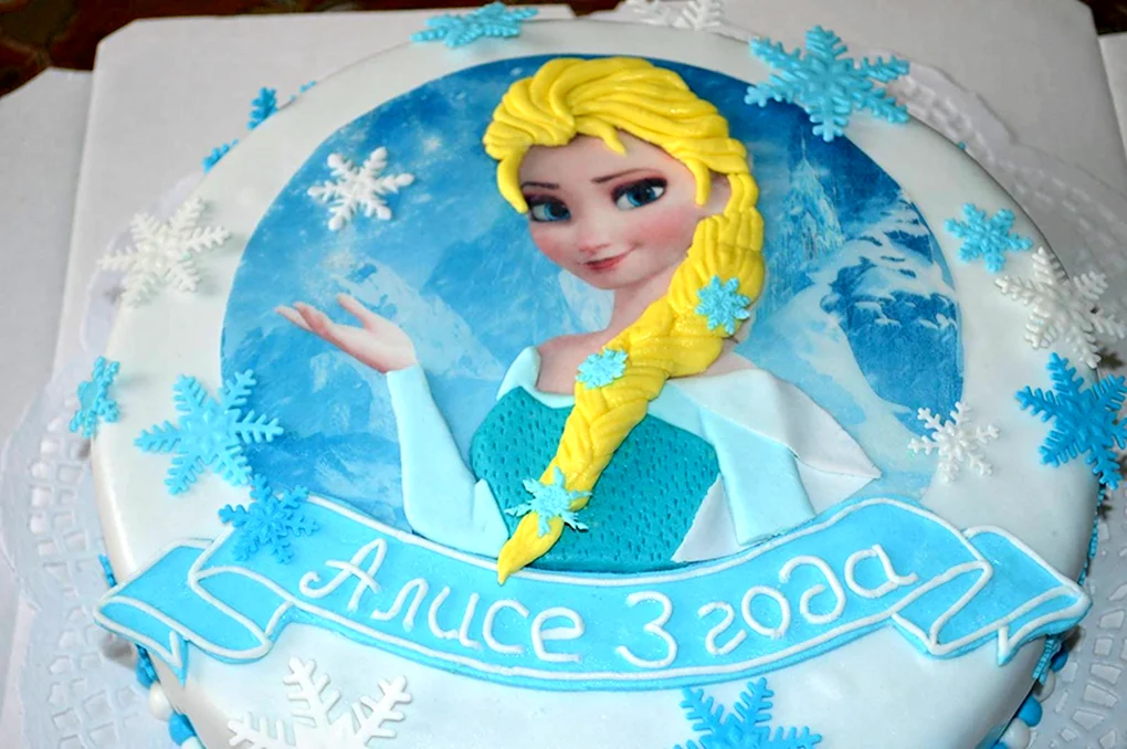 Торт Эльза и Анна 7 лет