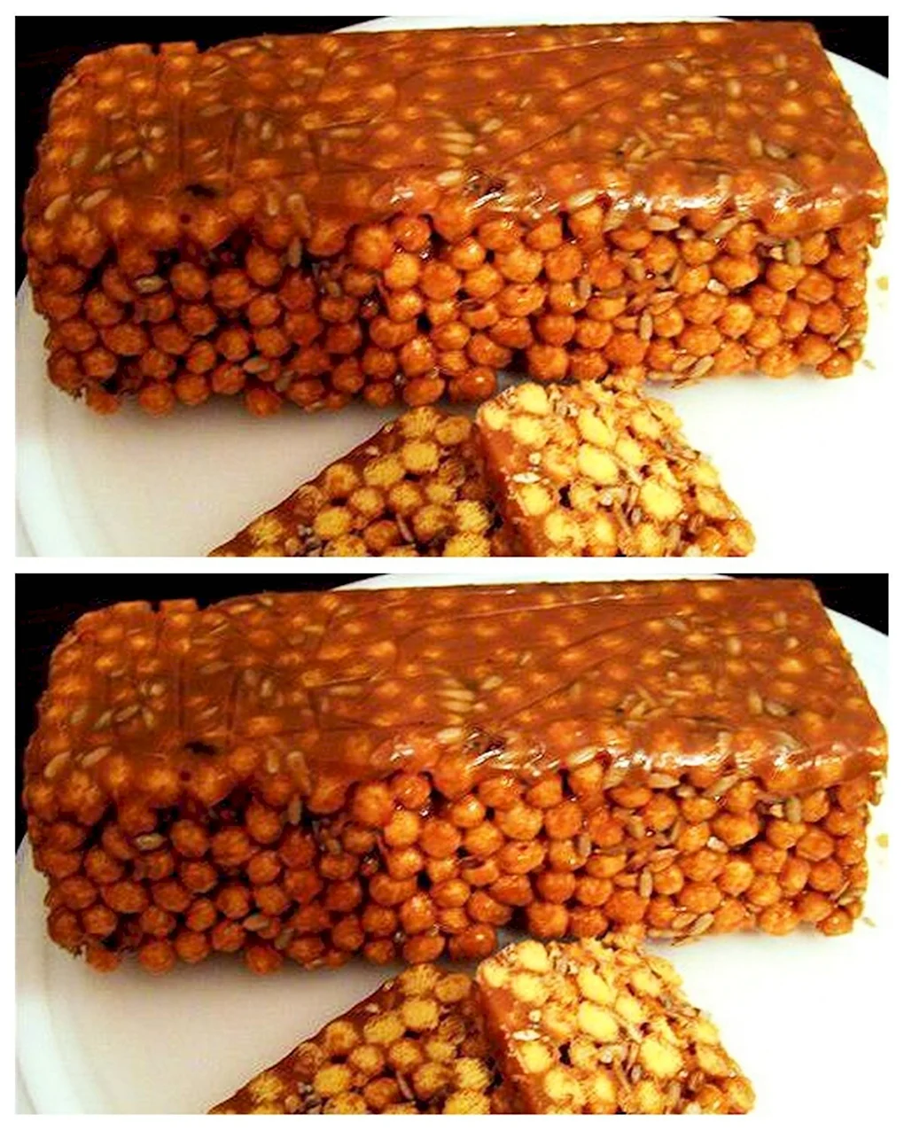 Торт из кукурузных палочек и ирисок