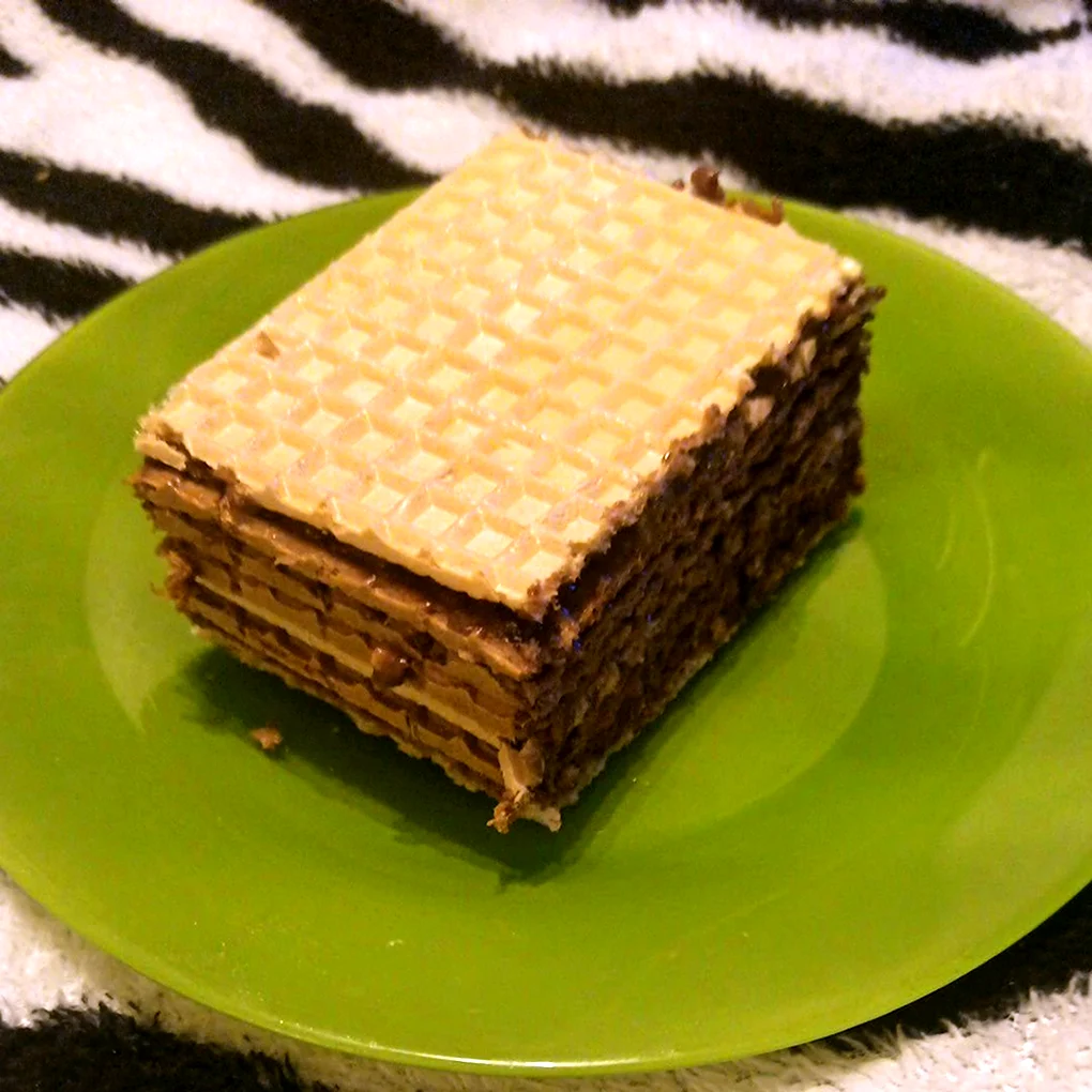 Торт из вафельных коржей