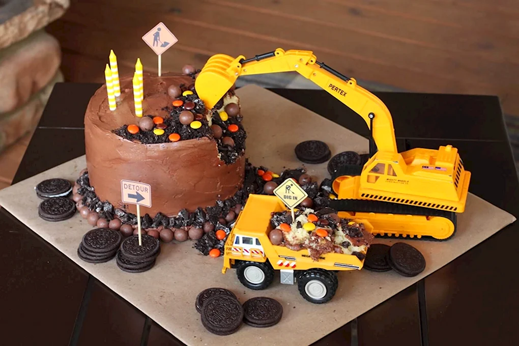 Торт JCB трактор