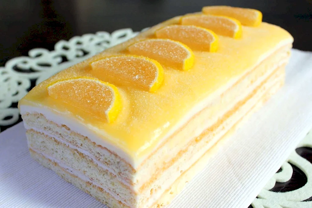 Торт Лимончелло лимонный курд