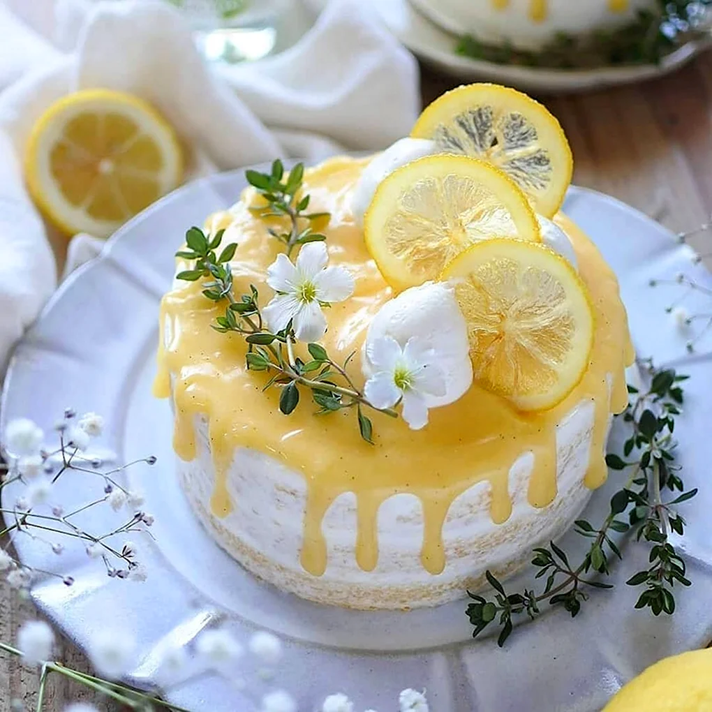 Торт Лимончелло лимонный курд