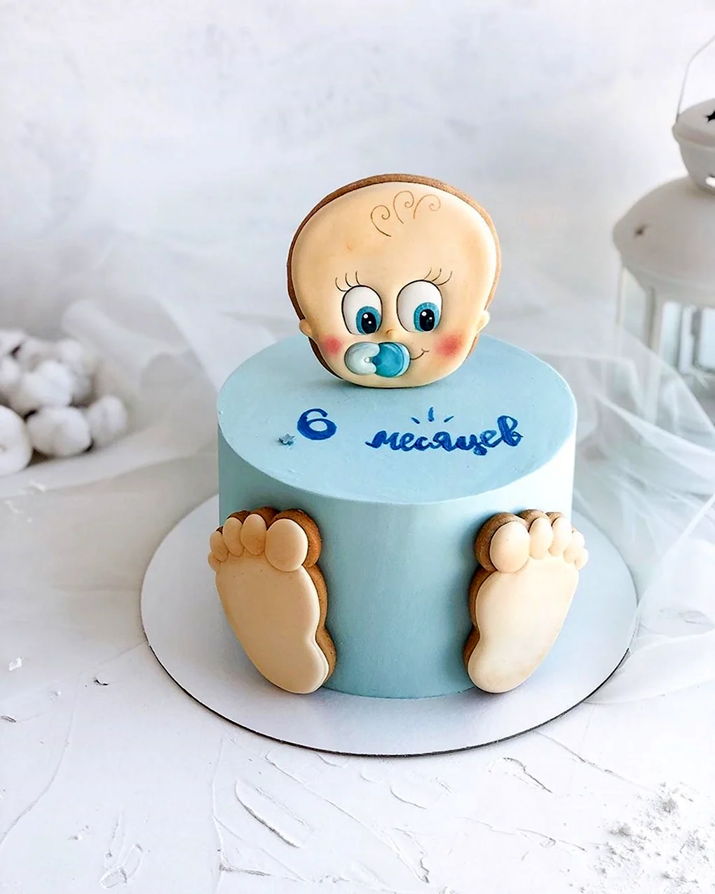 Торт на 6 месяцев мальчику полгодика