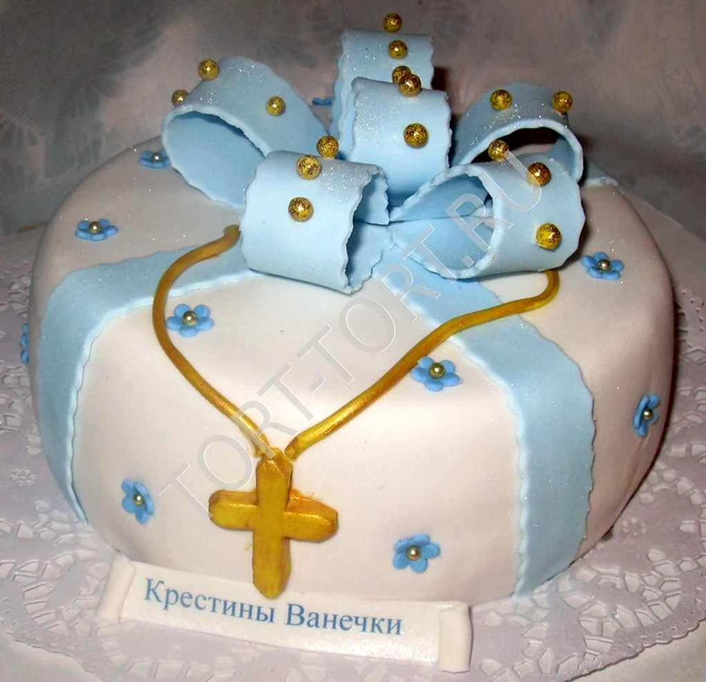 Торт на крестины ребенка