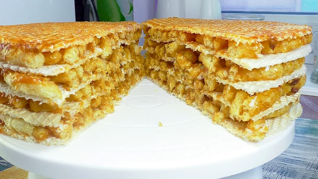 Торты из вафельных коржей без выпечки