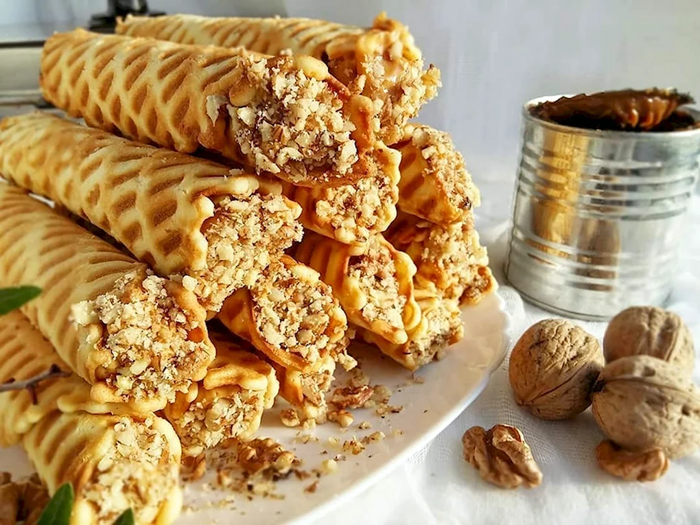 Трубочки со сгущенкой