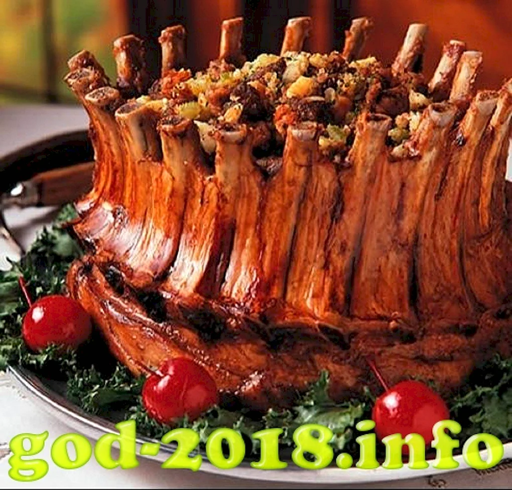 Царская корона из свиных ребрышек
