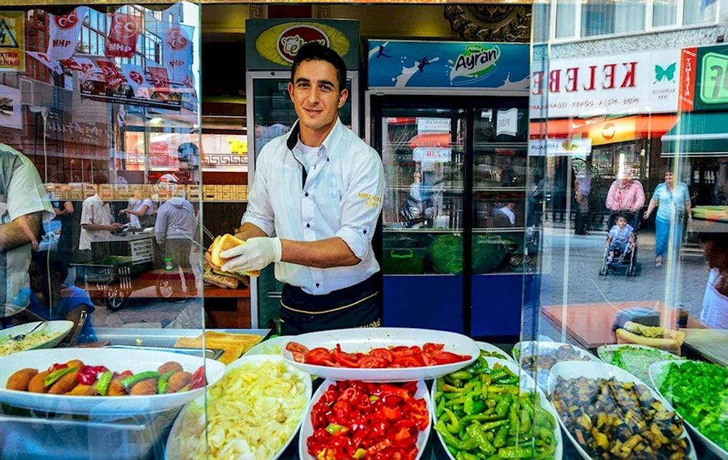 Турецкий кебаб в Стамбуле
