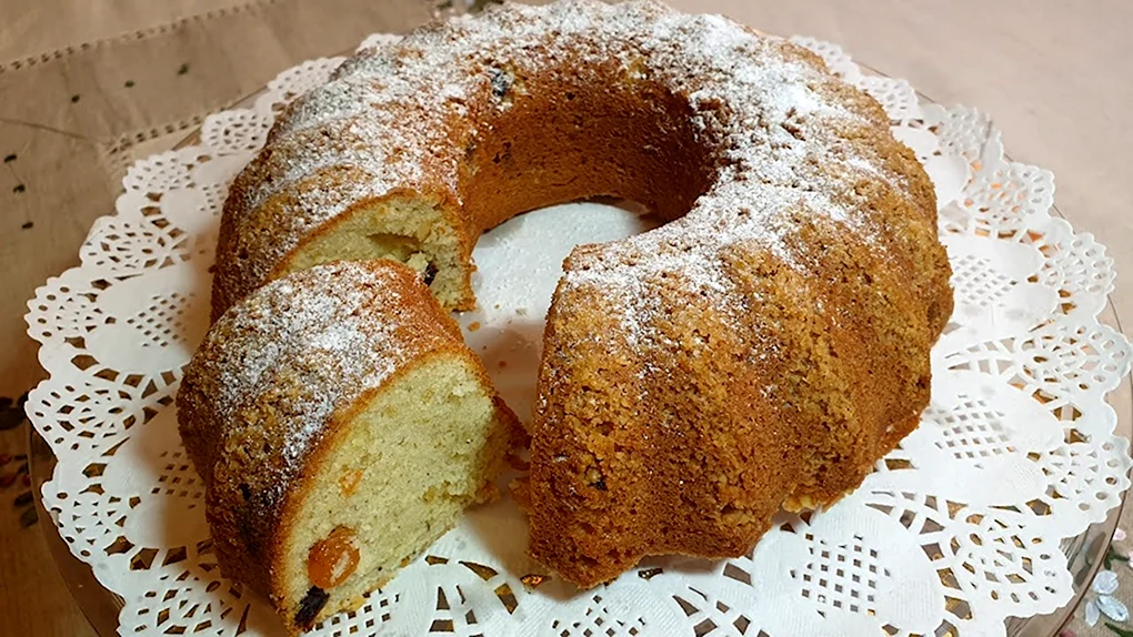 Творожный кекс с миндалем