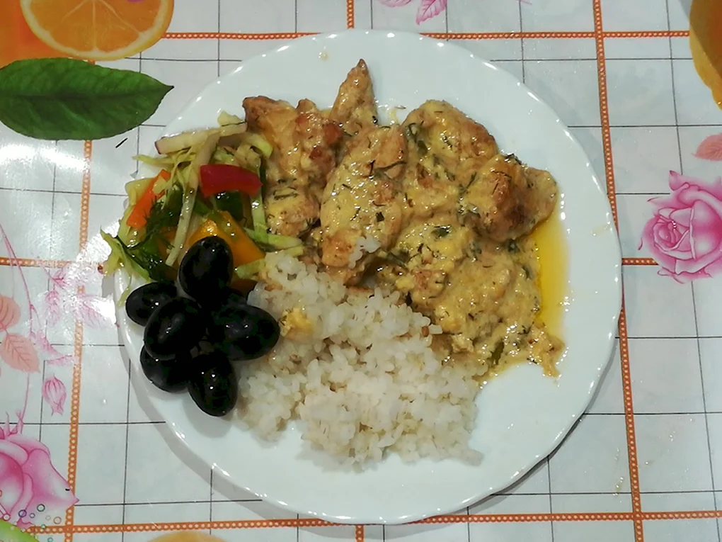 Ужин из куриной грудки